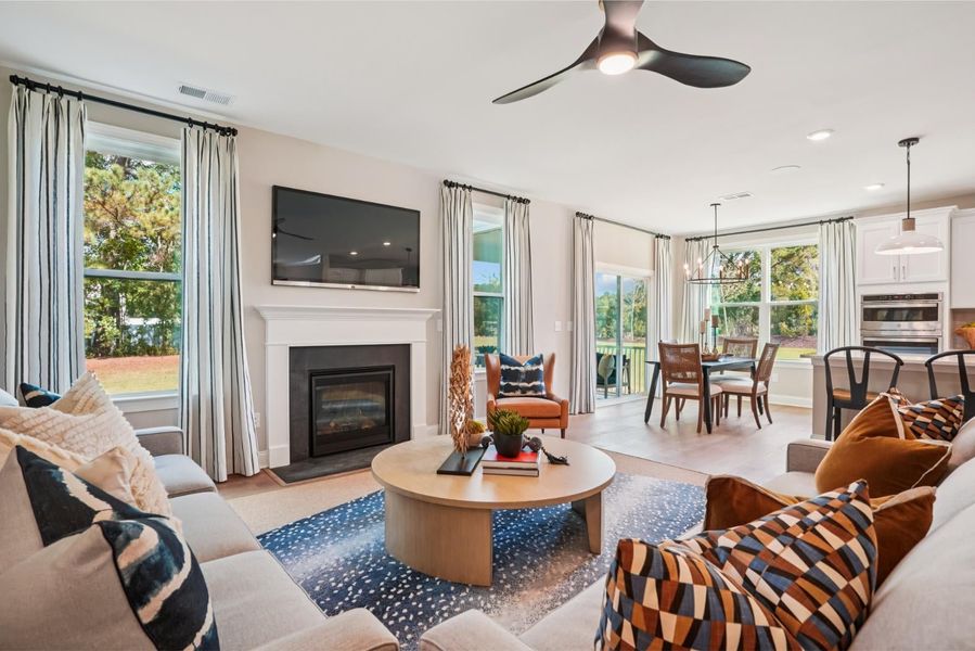 Representative furnished interior of a home built from the Fontana by Caruso Homes in Blue Run, Raleigh (Image 10). Representative furnished interior of a home built from the Fontana by Caruso Homes in Blue Run, Raleigh (Image 10).
