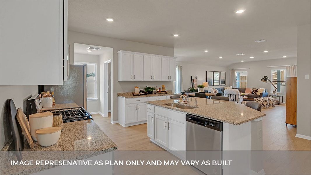 Furnished interior view inside a new home in Bar W Ranch, Leander (Image 8).