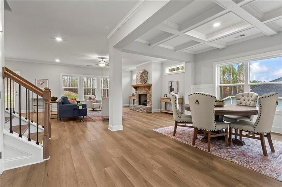 Furnished interior view inside a new home in , Dallas (Image 27).