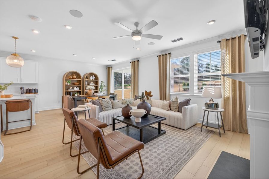 Furnished interior view inside a new home in Linden Grove, Powder Springs (Image 10).