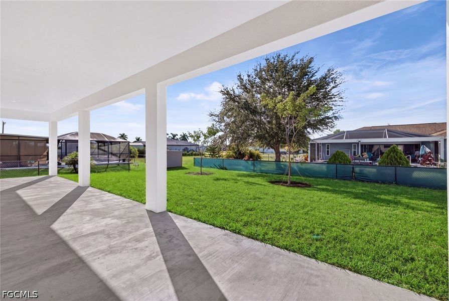 Exterior details and patio area of a home in Cape Coral, Cape Coral (Image 3).