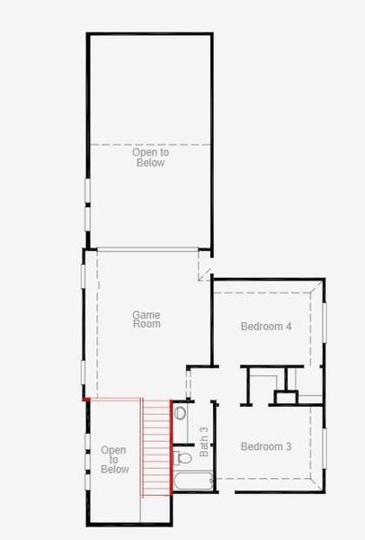 2D floor plan layout of this home in Candela, Richmond, TX (Image 5). 2D floor plan layout of this home in Candela, Richmond, TX (Image 5).