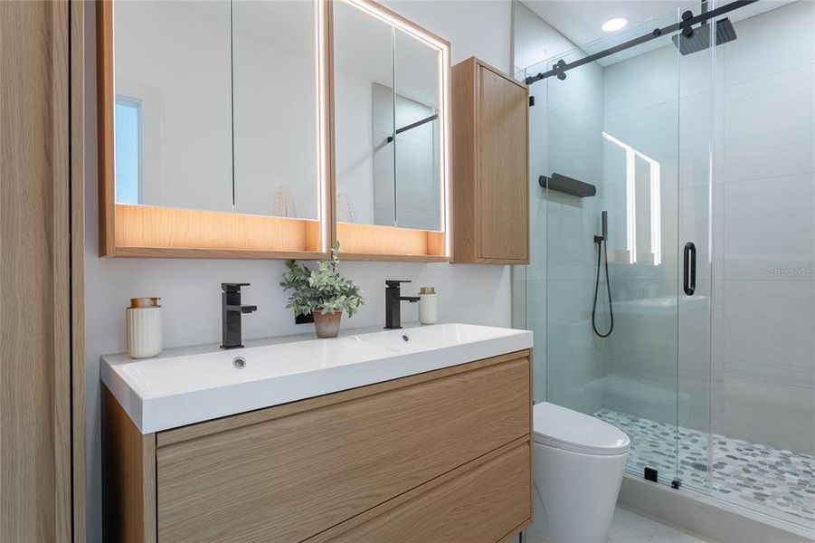 Furnished interior view inside a new home in , St. Petersburg (Image 18).