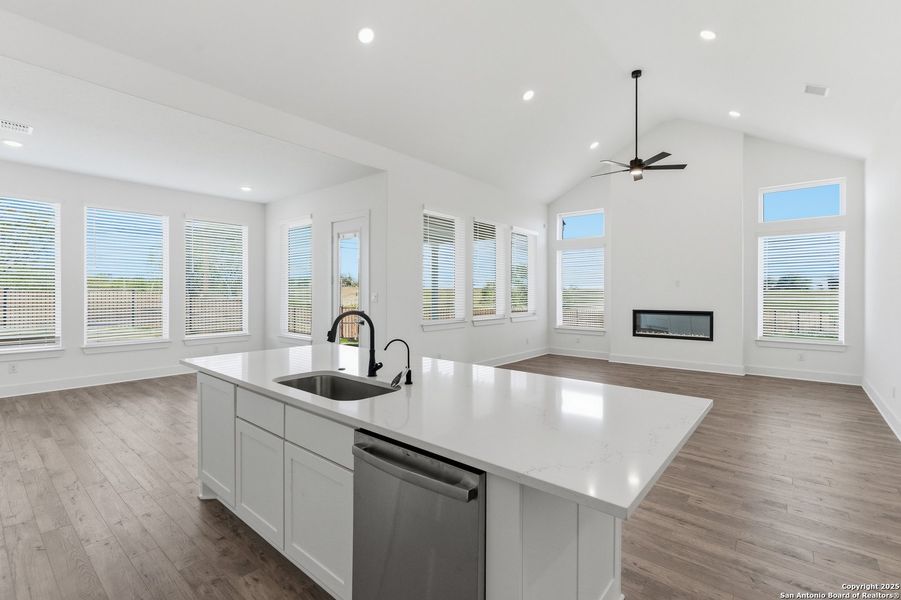 Furnished interior view inside a new home in Sienna Lakes, San Antonio (Image 11).