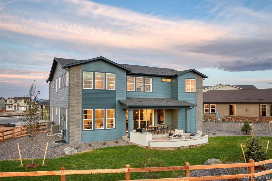 Front exterior of a new home in , Aurora, CO, highlighting curb appeal (Image 22).