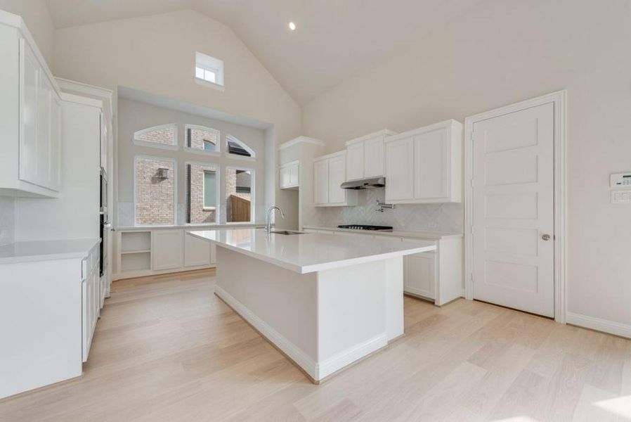 Furnished interior view inside a new home in Trails at Cottonwood Creek, Rowlett (Image 9). Furnished interior view inside a new home in Trails at Cottonwood Creek, Rowlett (Image 9).