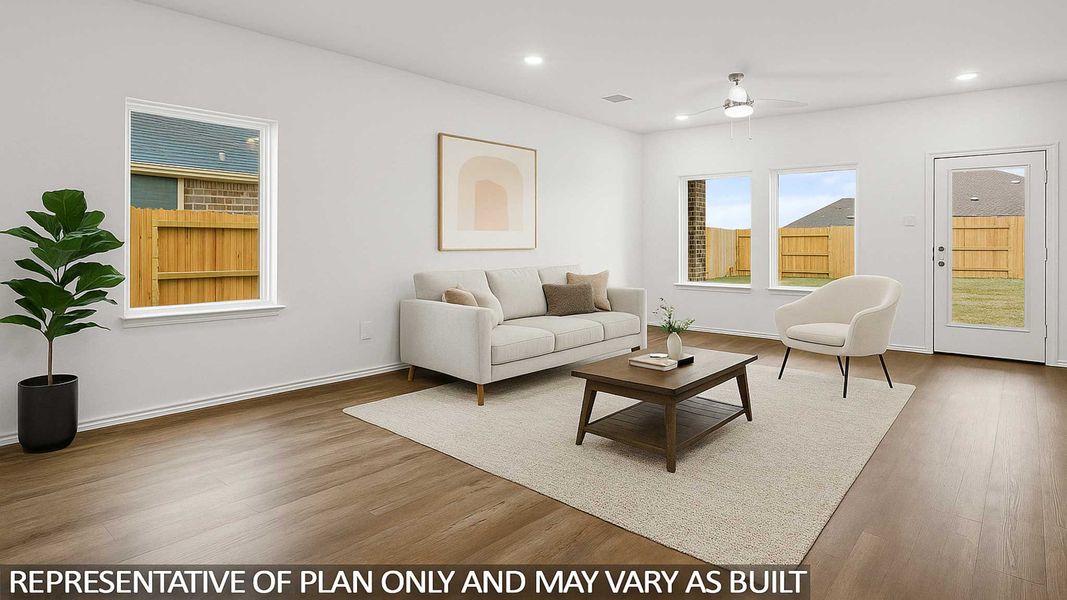 Furnished interior view inside a new home in Sunterra, Katy (Image 3).