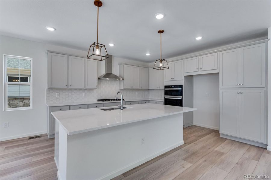 Furnished interior view inside a new home in Prelude at The Aurora Highlands, Aurora (Image 6). Furnished interior view inside a new home in Prelude at The Aurora Highlands, Aurora (Image 6).