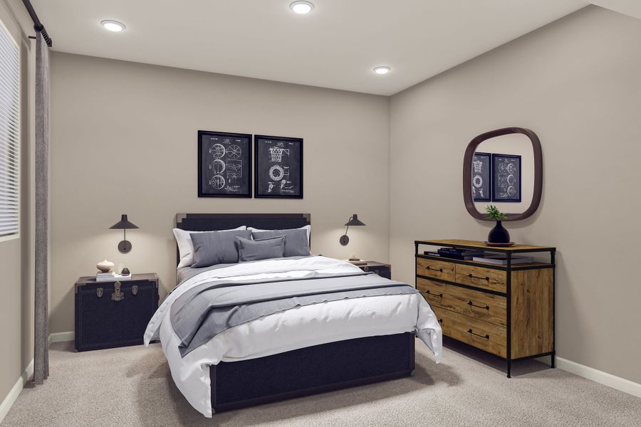 Furnished interior view inside a new home in Reunion, Commerce City (Image 22).