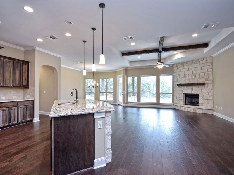 Image 479 representing the Madera II by Giddens Homes in Scofield Farms Estates, Georgetown, TX.