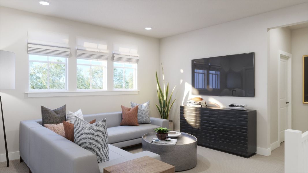Representative furnished interior of a home built from the 4 by Trumark Homes in Independence, Elizabeth (Image 8).