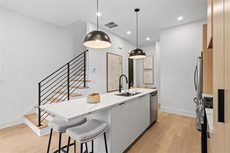 Furnished interior view inside a new home in , Atlanta (Image 11).