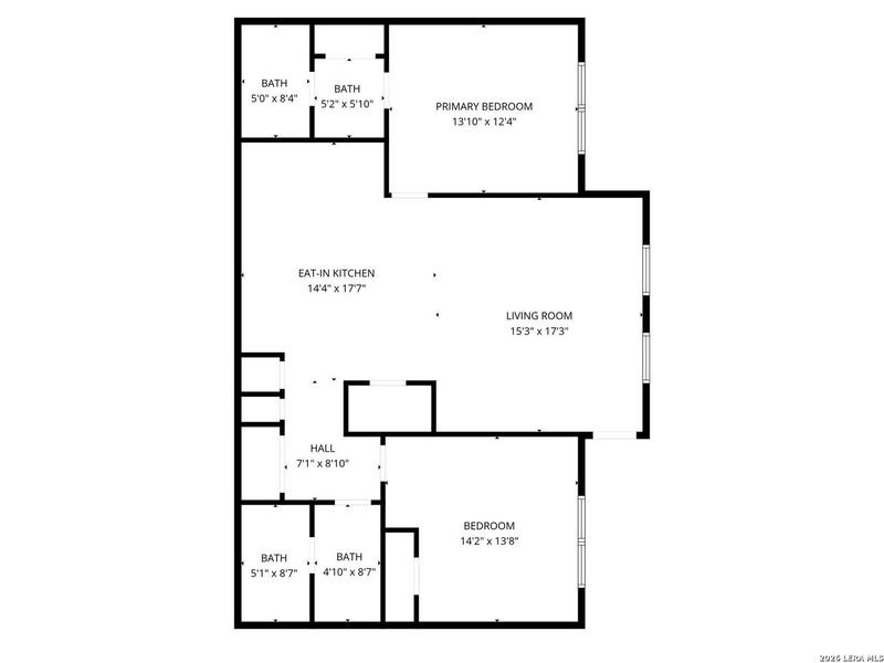 2D floor plan layout of this home in , New Braunfels, TX (Image 3).