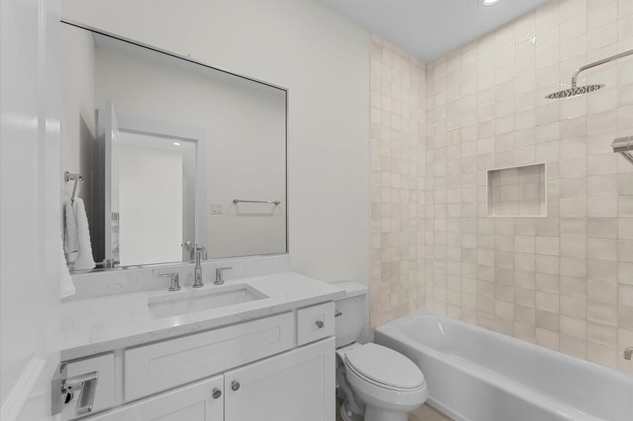 Furnished interior view inside a new home in , Houston (Image 12).