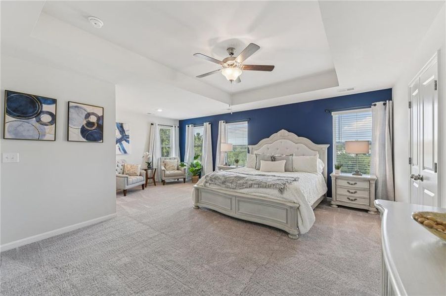 Furnished interior view inside a new home in The Hills at Cedar Creek, Winder (Image 32).