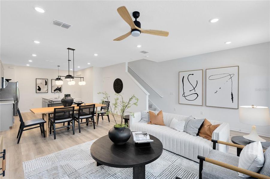 Furnished interior view inside a new home in Silverleaf Oaks, Winter Garden (Image 16).
