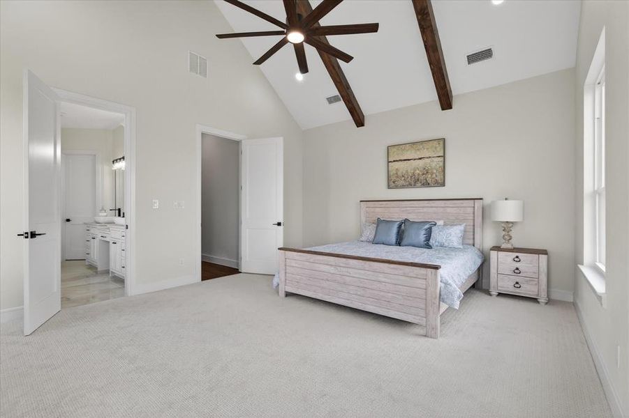 Furnished interior view inside a new home in , Celeste (Image 35).