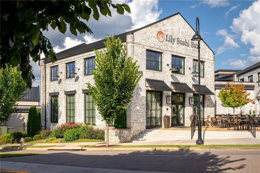 Front exterior of a new home in , Roswell, GA, highlighting curb appeal (Image 28).