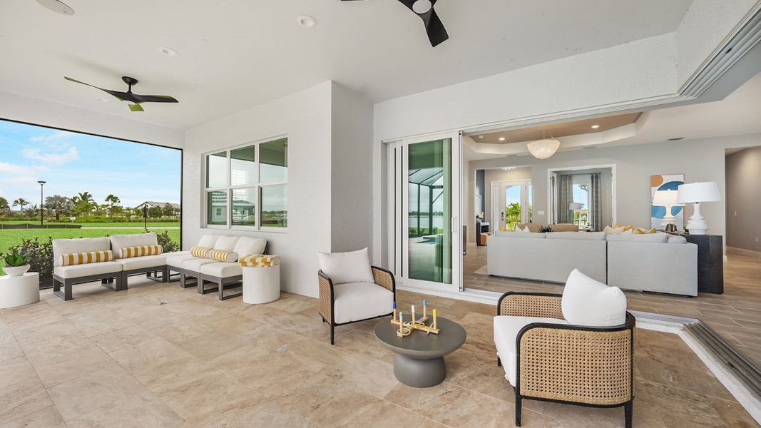 Exterior details and patio area of a home in SkySail Real Estate and Homes for Sale in Naples, FL - Neal Communities, Naples (Image 3). Exterior details and patio area of a home in SkySail Real Estate and Homes for Sale in Naples, FL - Neal Communities, Naples (Image 3).