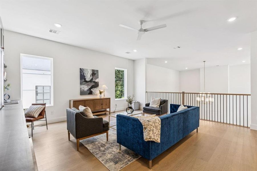 Furnished interior view inside a new home in , Dallas (Image 35).