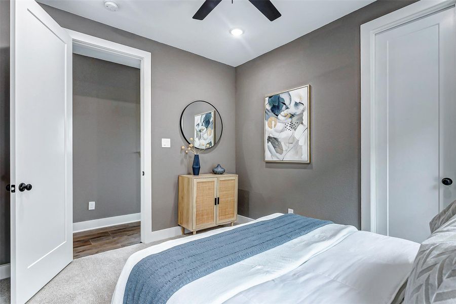 Furnished interior view inside a new home in , Houston (Image 29).