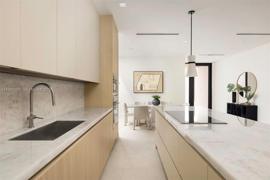 Furnished interior view inside a new home in , Miami (Image 11).