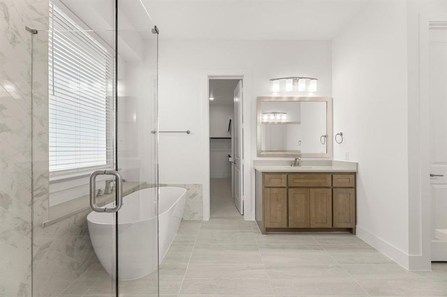 Furnished interior view inside a new home in Cambridge Estates - Harwood, Prosper (Image 10).