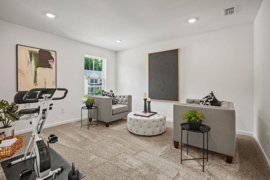 Representative furnished interior of a home built from the Aspire by Pulte Homes in Stewarts Landing, Charlotte (Image 13).