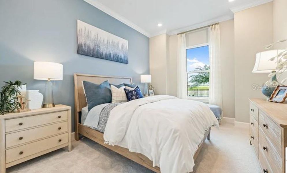 Furnished interior view inside a new home in Esplanade at Starling, Punta Gorda (Image 5).