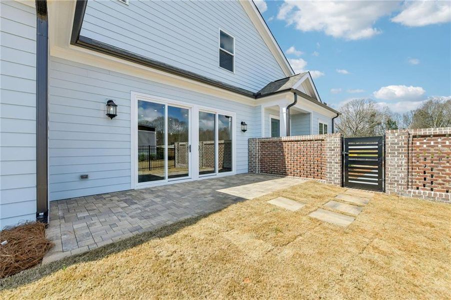 Exterior details and patio area of a home in Aberdeen, Hoschton (Image 30).
