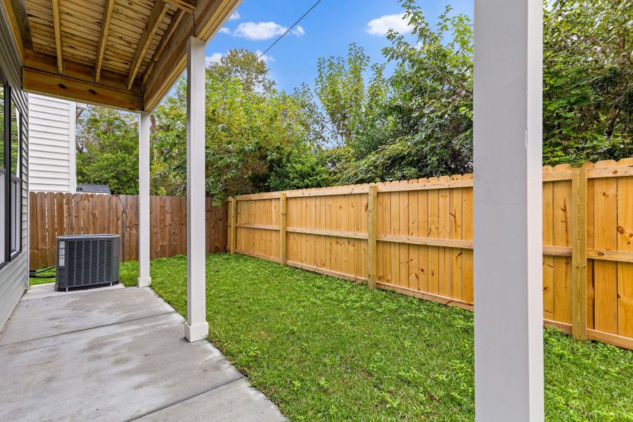 Exterior details and patio area of a home in , North Charleston (Image 24).