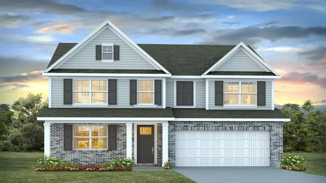 Representative exterior photo of a completed home built from the Harbor Oak by D.R. Horton in Maple Grove, Conway, SC (Image 15). Representative exterior photo of a completed home built from the Harbor Oak by D.R. Horton in Maple Grove, Conway, SC (Image 15).
