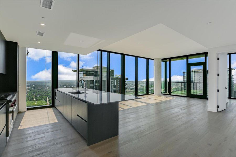 Furnished interior view inside a new home in The Modern Austin Residences, Austin (Image 10).