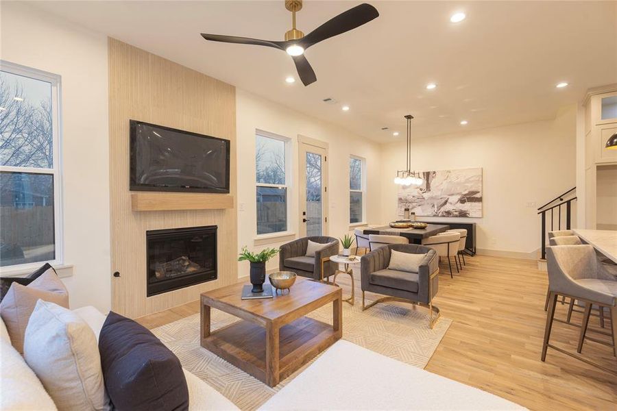 Furnished interior view inside a new home in , McKinney (Image 10).