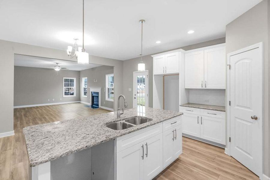 Representative furnished interior of a home built from the Aberdeen by Caviness & Cates Communities in Bartlett Manor, Youngsville (Image 39).
