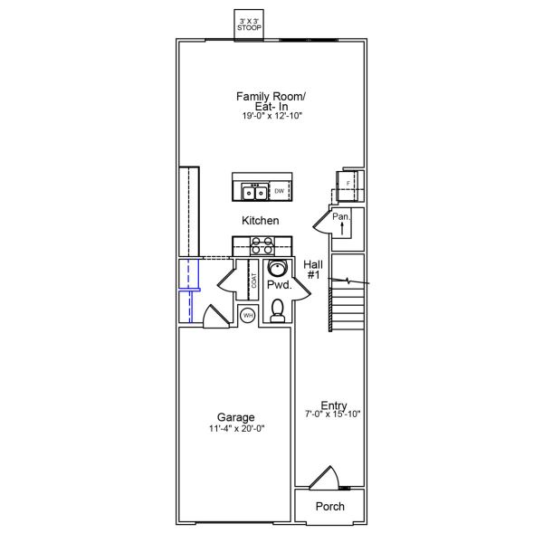 2D floor plan layout of this home in Sloan Station, Charlotte, NC (Image 2). 2D floor plan layout of this home in Sloan Station, Charlotte, NC (Image 2).