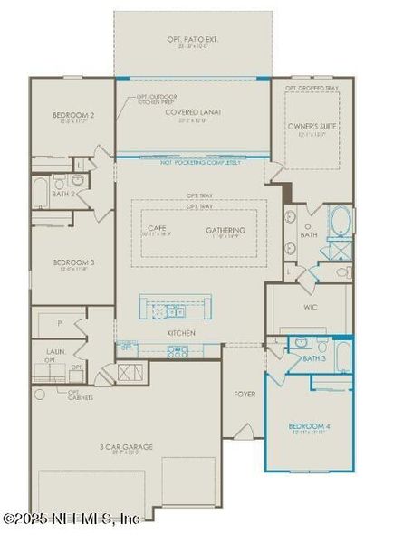 2D floor plan layout of this home in Wingate Landing, Jacksonville, FL (Image 2). 2D floor plan layout of this home in Wingate Landing, Jacksonville, FL (Image 2).