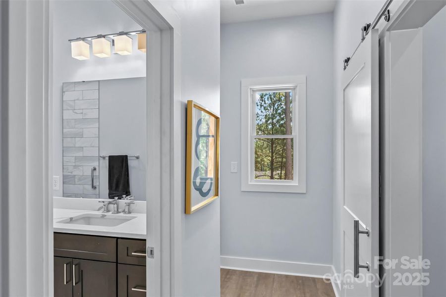 Bedrooms 3 & 4 with Bath can be closed off with barn door