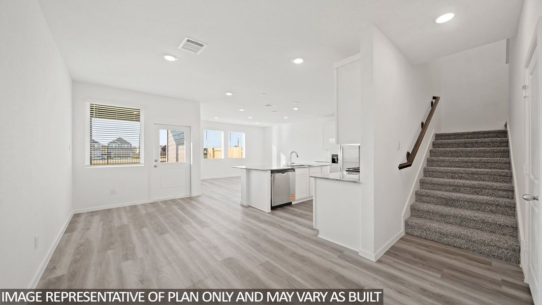 Representative unfurnished interior of a home built from the V22I by D.R. Horton in Bridges on Lake Houston Villas, Humble (Image 10). Representative unfurnished interior of a home built from the V22I by D.R. Horton in Bridges on Lake Houston Villas, Humble (Image 10).