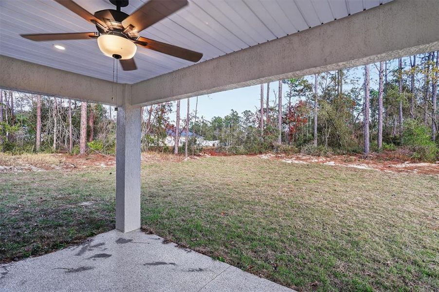 Exterior details and patio area of a home in , Citrus Springs (Image 22).