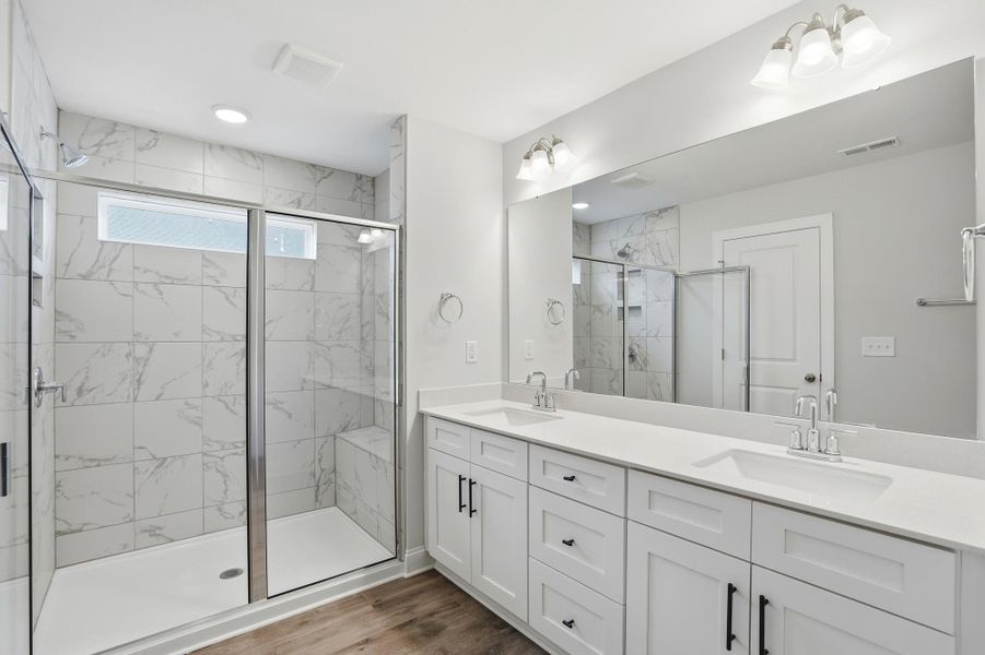 Furnished interior view inside a new home in Harrisburg Village Townhomes, Harrisburg (Image 16).