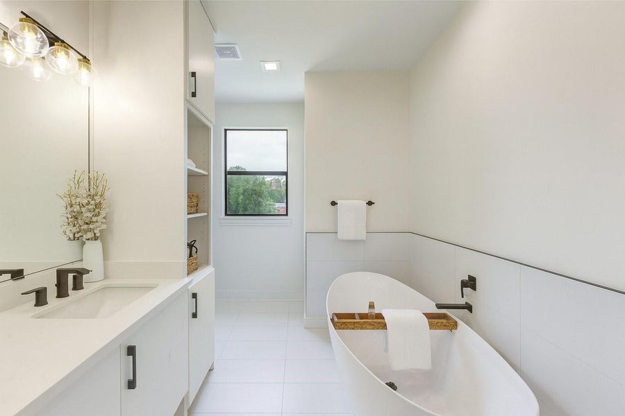Furnished interior view inside a new home in , Houston (Image 9).