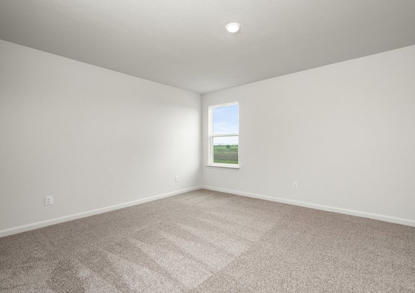 The secondary bedrooms are great spaces for children's bedrooms or guest rooms.