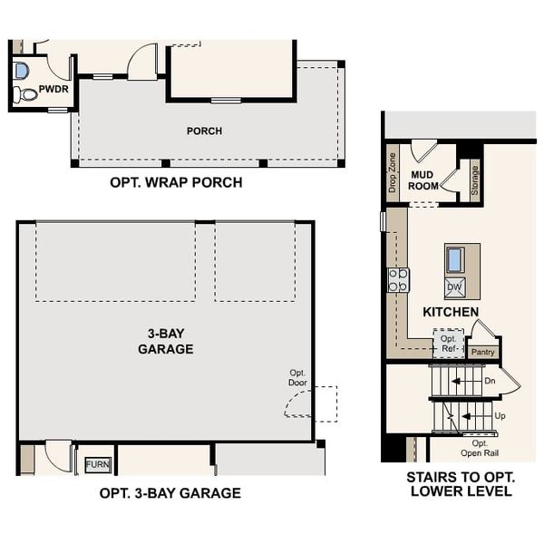 2D floor plan layout for the Langston by Century Communities in The Boulevard II Collection at Windler, Aurora, CO (Image 4).