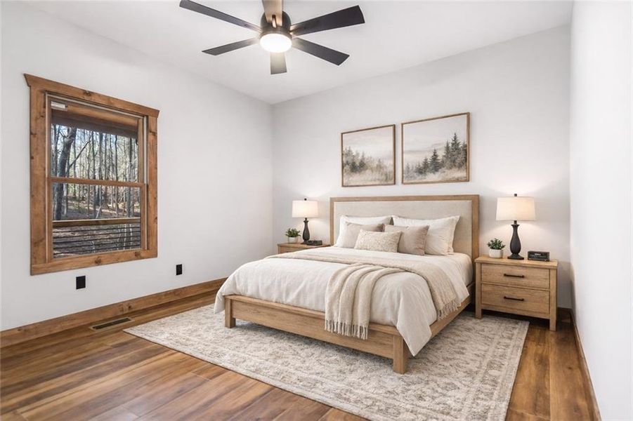 Furnished interior view inside a new home in , Ellijay (Image 9).