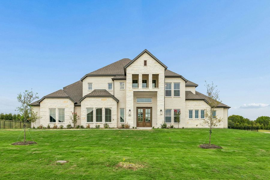 Representative exterior photo of a completed home built from the Hancock by Kindred Homes in Oak Creek Ranch, Waxahachie, TX (Image 25).