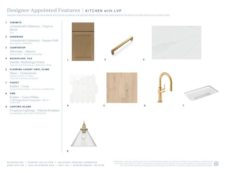 Sample of building materials used in homes in Meadowlark, Murfreesboro (Image 7). Sample of building materials used in homes in Meadowlark, Murfreesboro (Image 7).
