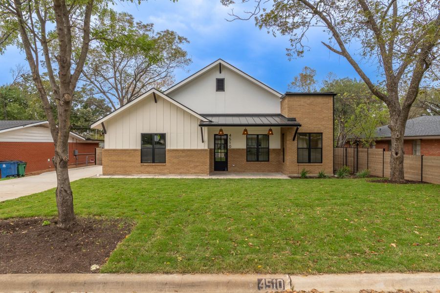 Front exterior of a new home in , Austin, TX, highlighting curb appeal (Image 1).