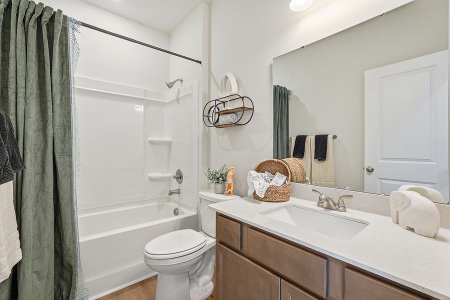 Representative furnished interior of a home built from the Howard - Genesis Value Collection by Mungo Homes in Golden Ridge, Youngsville (Image 10).