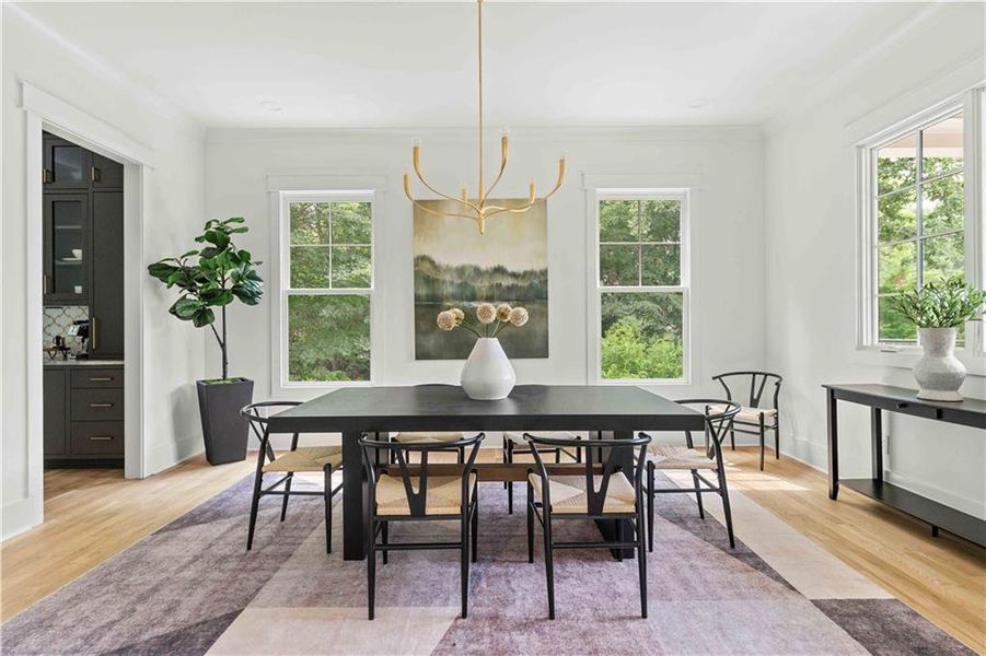 Furnished interior view inside a new home in , Atlanta (Image 4).